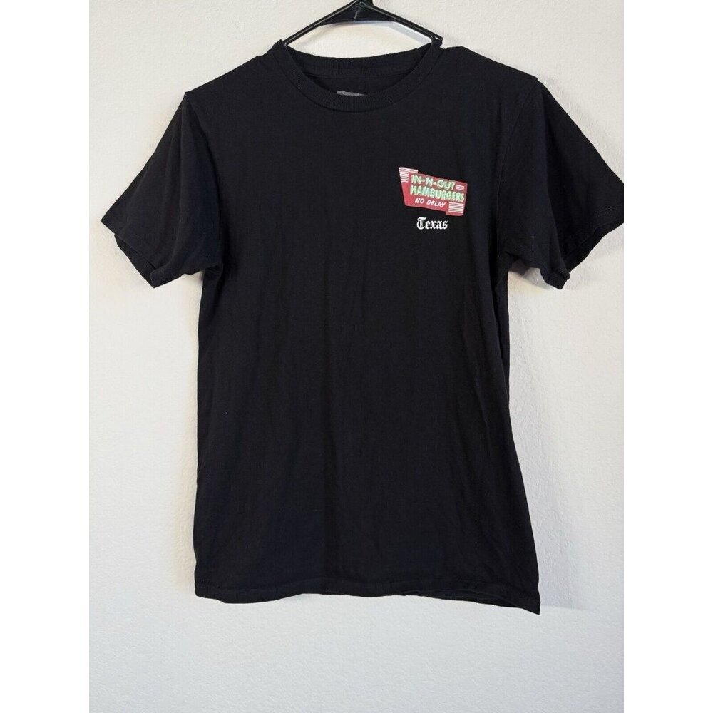 In-N-Out Burger Texas T-shirt Men S Cotton Shirt Sleeve Black Classic Car Unisex
